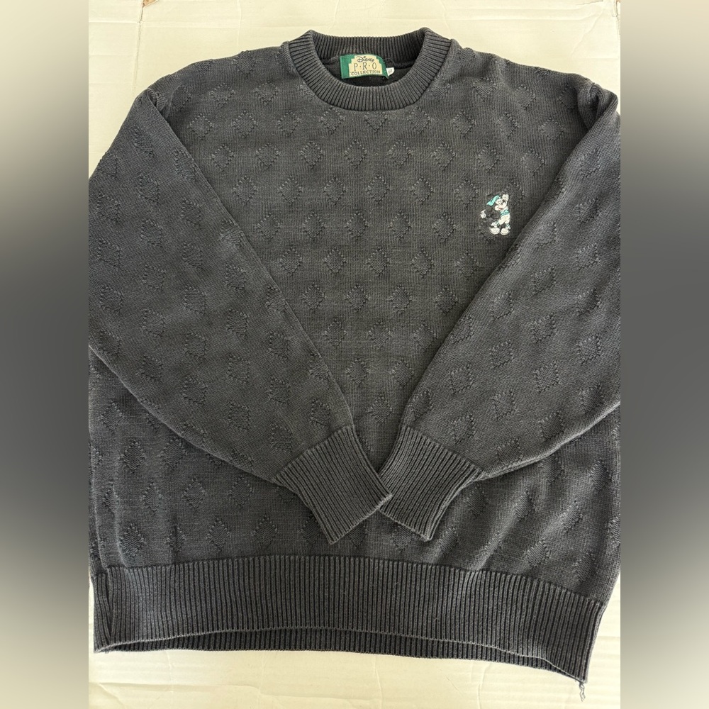 Men's Disney Pro Collection Mickey Golfing Crew Neck Sweater Size XL